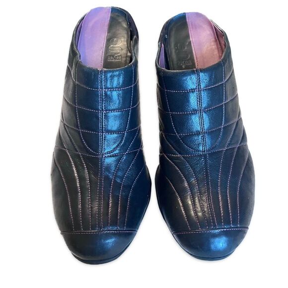 Cole Haan G-Series Black Leather and Pink Mules Size 8B - Picture 2 of 8